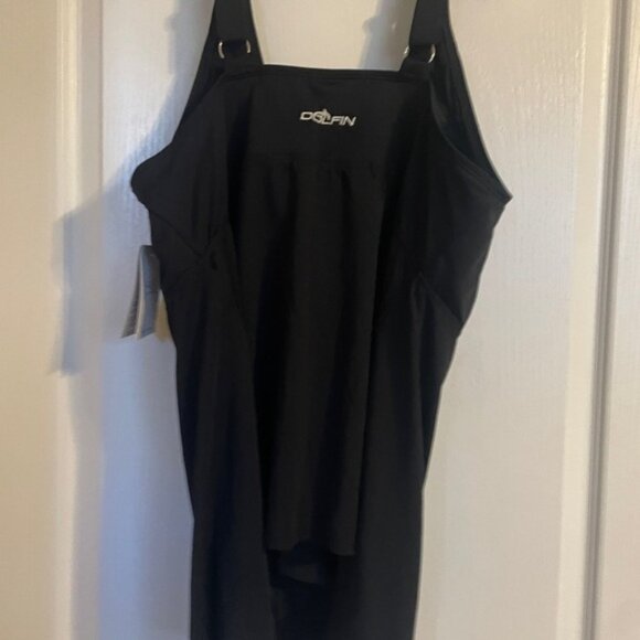 NWT Dolfin Black Swimwear Tankini Top XXL Beach Travel Vacation Resortwear - Picture 2 of 6